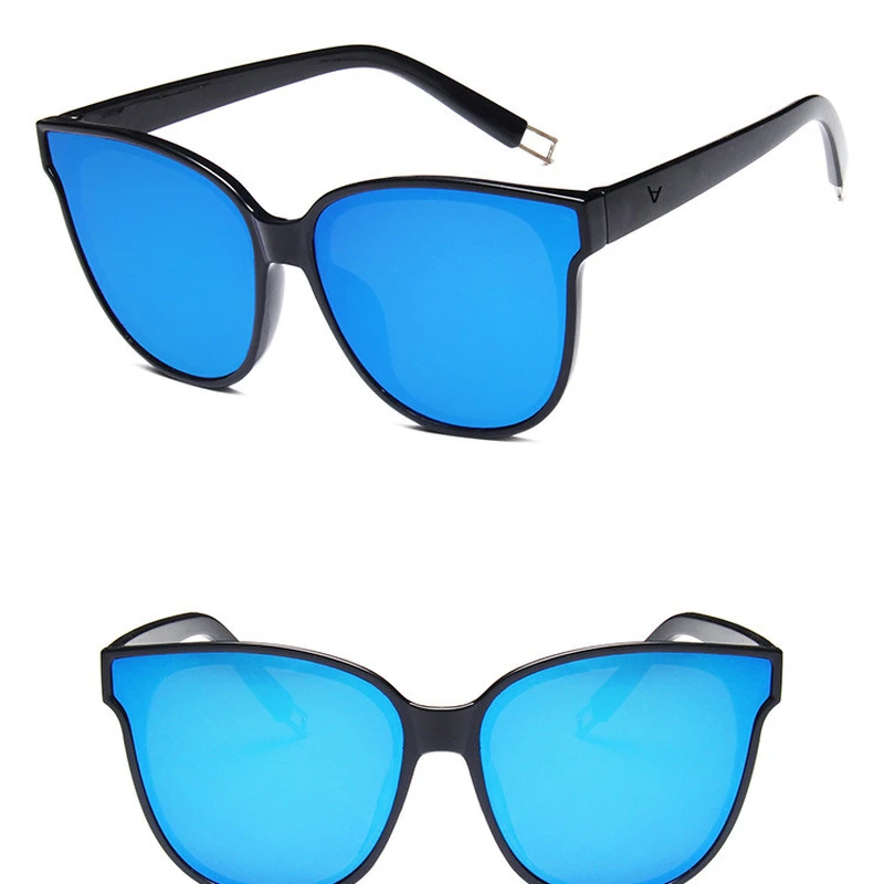 Винтажные Квадратные Солнцезащитные очки кошачий глаз с большой оправой для