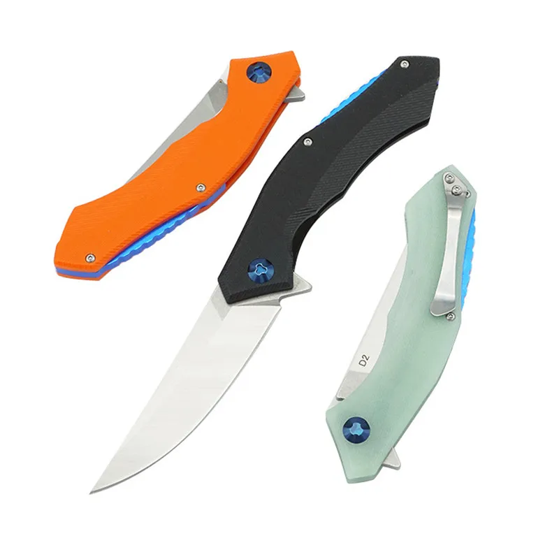 Складной нож G10 для выживания на открытом воздухе ручка D2 лезвие высокая