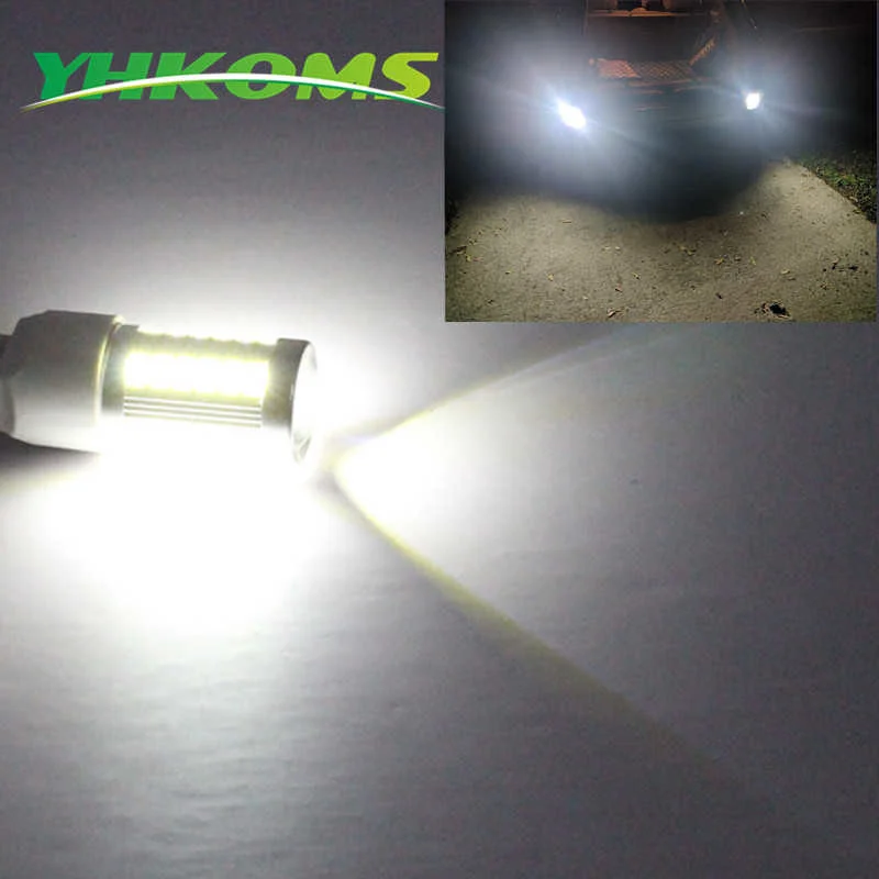 

YHKOMS 33 Chips 3156 LED Reverse Light 3157 3057 3155 3357 3457 4157 Bulb Extremely Bright White Amber 360 Degree Lighting Lamp