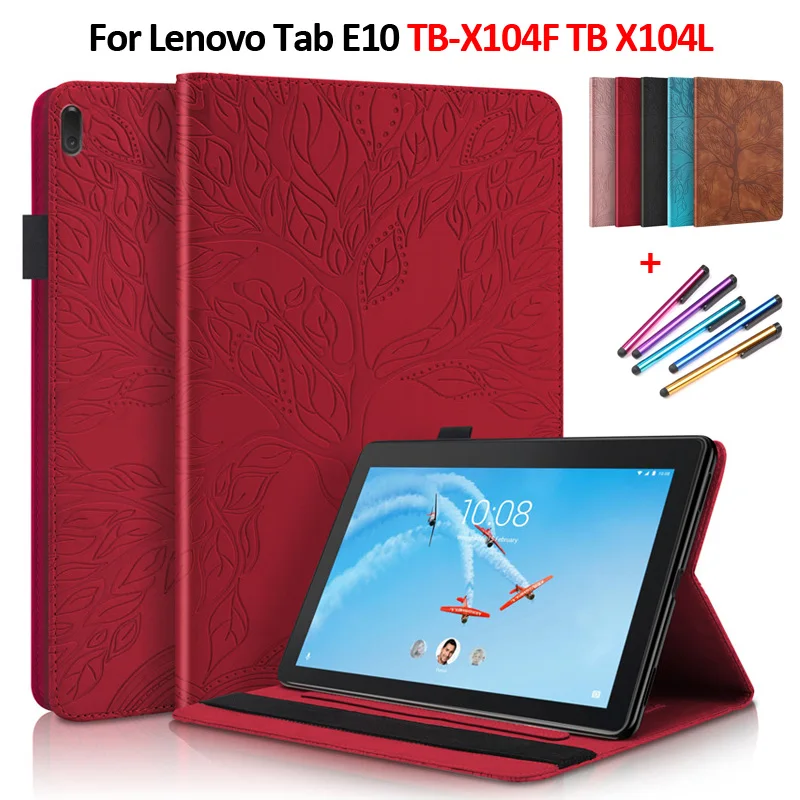 

Чехол-книжка для Lenovo Tab E10, кожаный чехол-книжка для планшета Lenovo Tab E10 TB X104F TB X104L TB-X104F 10,1 дюйма