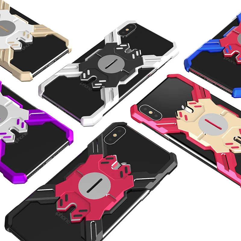 

Funda iphone 11 Pro Max XR 6 6s 7 8 Plus X XS Max Case Armor Metal Aluminum CNC Protect Phone Cover Coque + Bracket