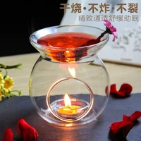 2021 New Design Tea Light Refine Oil Holder 2  in  1 Candle Holder Glass Material Manul Craft