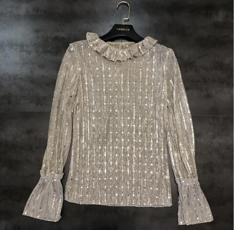 Осень 2019 модная новинка стильная ярко-розовая рубашка в Вертикальную Полоску с