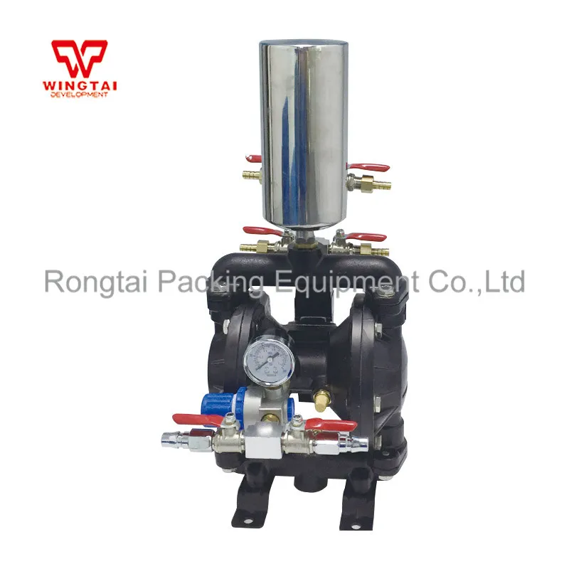 Диафрагменный насос из ПП 1/2 дюйма фторопластовый двухсторонний диафрагменный