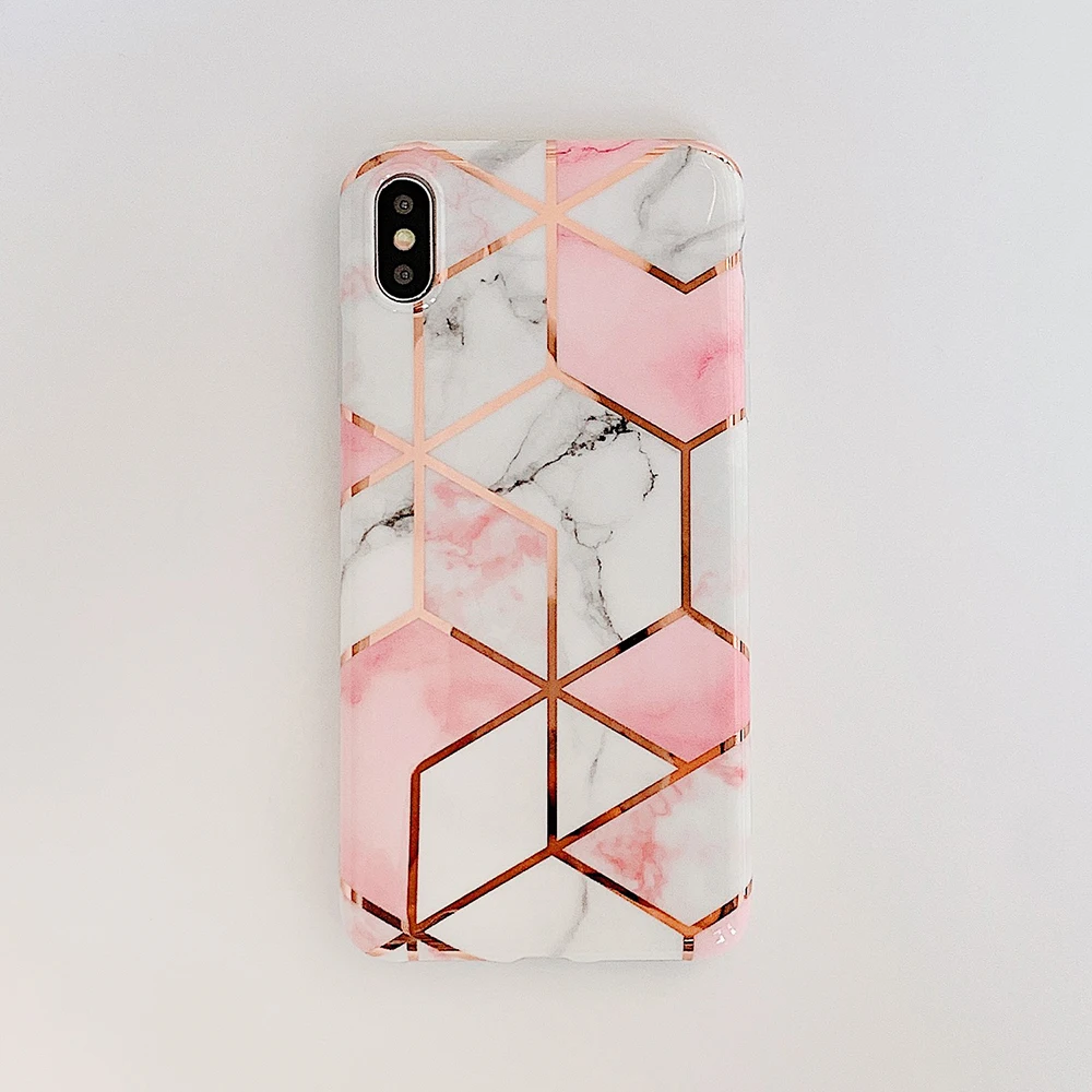Чехол для телефона SUYACS Fantasy Dream marble для iPhone 11 Pro Max 7 8 Plus X XR XS Max 6 6S гальванический геометрический мягкий чехол-накладка
