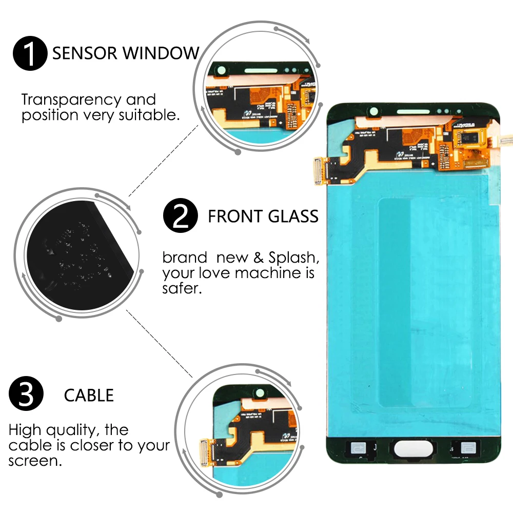 ЖК-дисплей Super AMOLED для SAMSUNG GALAXY Note 5 N9200 N920F N920T N920A N920V с сенсорным экраном и