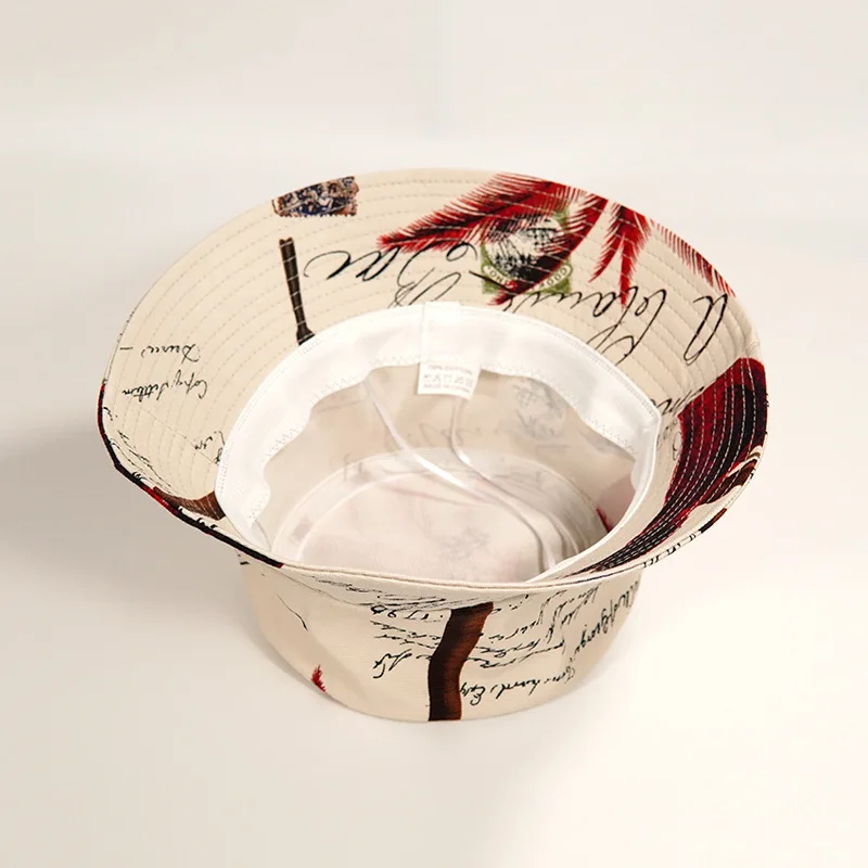 

Summer New Men Women Outdoor Cotton Bucket Hat Letter Print Skull Hip Hop Foldable Bob Fisherman Hat Casual Travel Gorros Panama