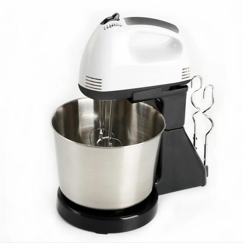 200 Вт Электрический миксер для еды стол и подставка теста торта ручной яиц машина