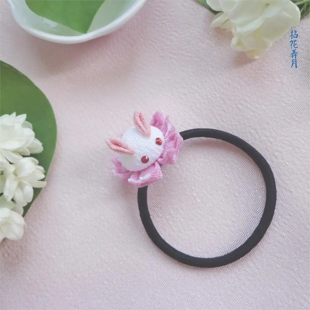 

And the children 's lovely crepe hair bands interest hair rope everyday hair flowers