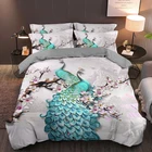 Роскошный комплект постельного белья, Королевский размер, пододеяльник с павлином, 260x220 240x220, розовое одеяло, покрывало, постельное белье с цветком, односпальная кровать 135