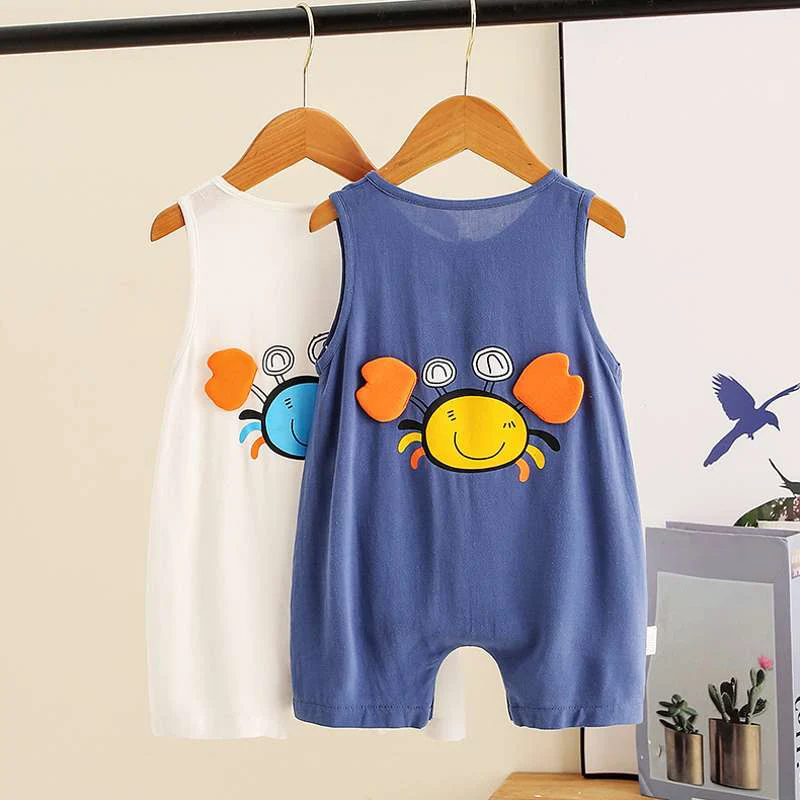 Летние комбинезоны без рукавов для маленьких мальчиков Одежда баскетбола Милый