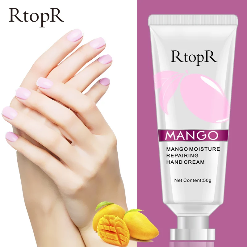 

RtopR Mango Hand Mask Whitening Hand Cream Exfoliating Calluses Filming Anti-Aging Serum Bright Moisturize Nourishing Hands Care