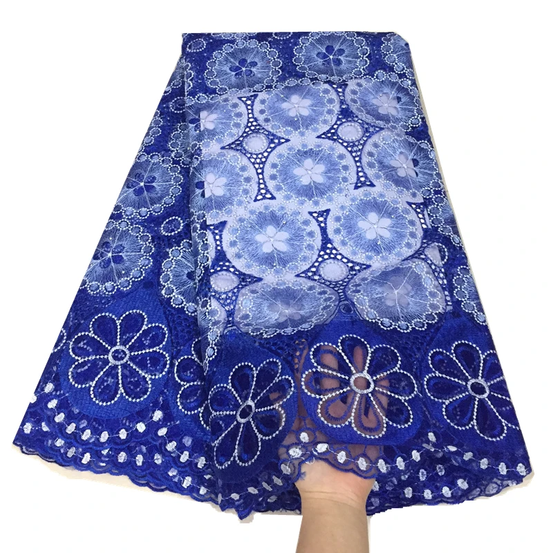 Новейшие синие Африканские кружева 2019 африканская кружевная ткань высокого