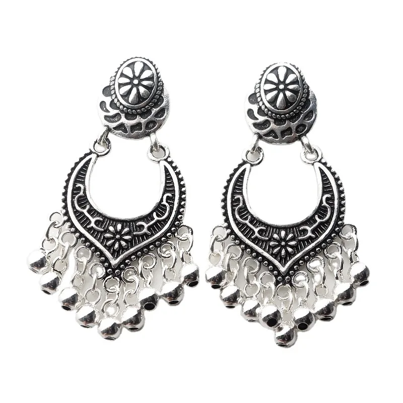 

Haitai Bohemian ethnic style retro fashion exaggerated Earrings