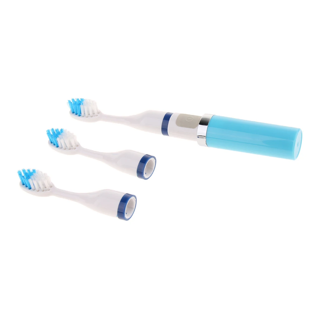 Портативная электрическая зубная щетка для ухода за полостью рта чистки зубов + 2