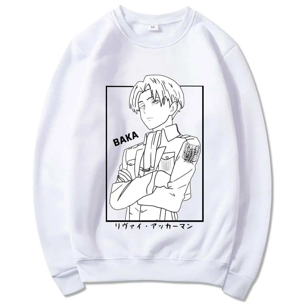 

2021 Attack on Titan Japanese Anime Allen Hipster Print Pullover Men Women Spring 100% Pure Cotton Sweatshirt Unisex Casual Tops