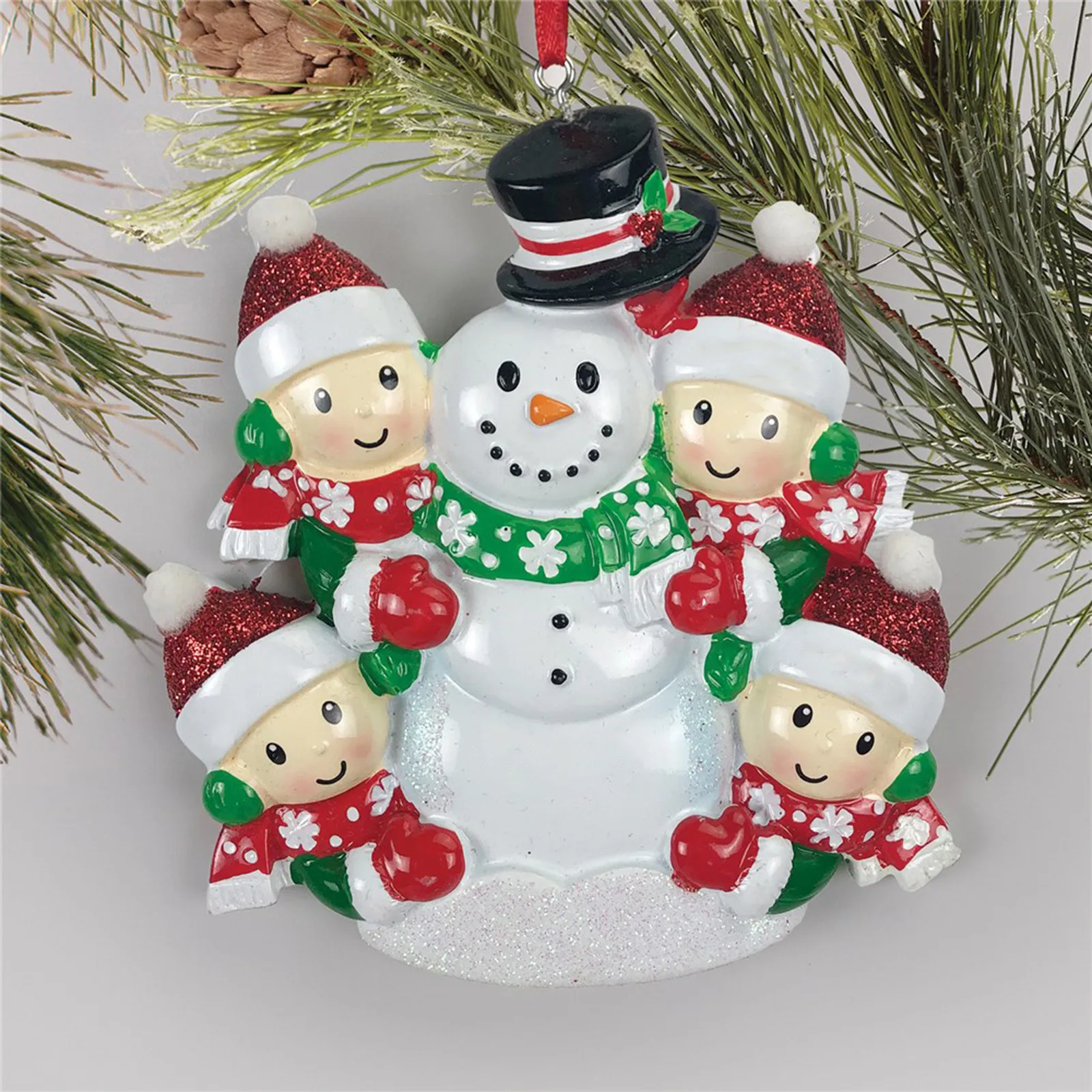 

Christmas Decoration DIY Xmas Decor Pandent New Year 2022 Decor Sonwman Resin Statue Ornament Christmas Tree Decorations