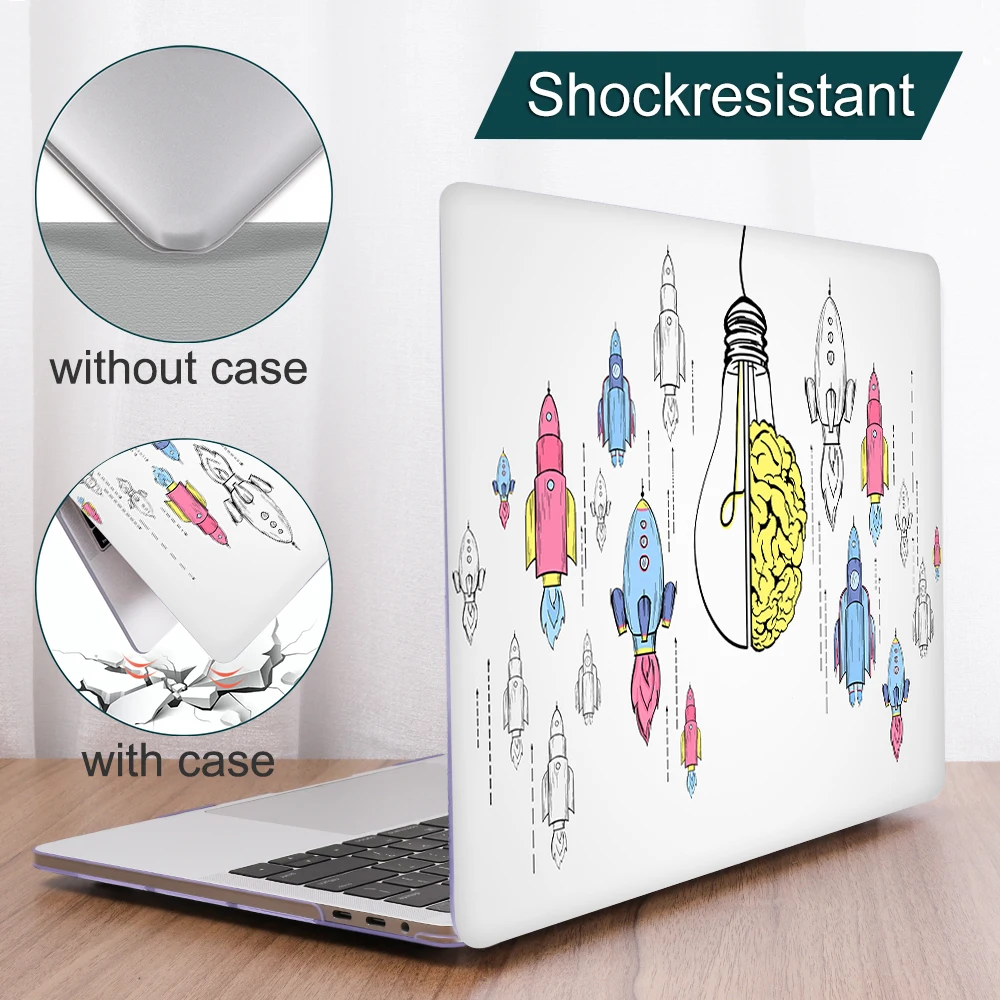 Чехол для ноутбука MacBook Pro, 16 дюймов, A2141, сенсорная панель, пластиковый узор, Жесткий Чехол для Mac book Air Pro 13, A2159, A1932