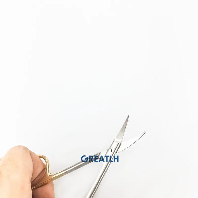 Офтальмологический диагностический прибор ветеринарные ножницы золотые ручки 9