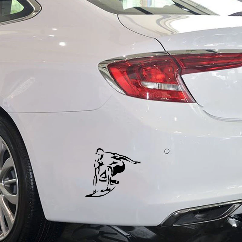 14.3CM*12.4CM Fashion Surfing Extreme Sports Decor Vinyl Car Sticker | Автомобили и мотоциклы