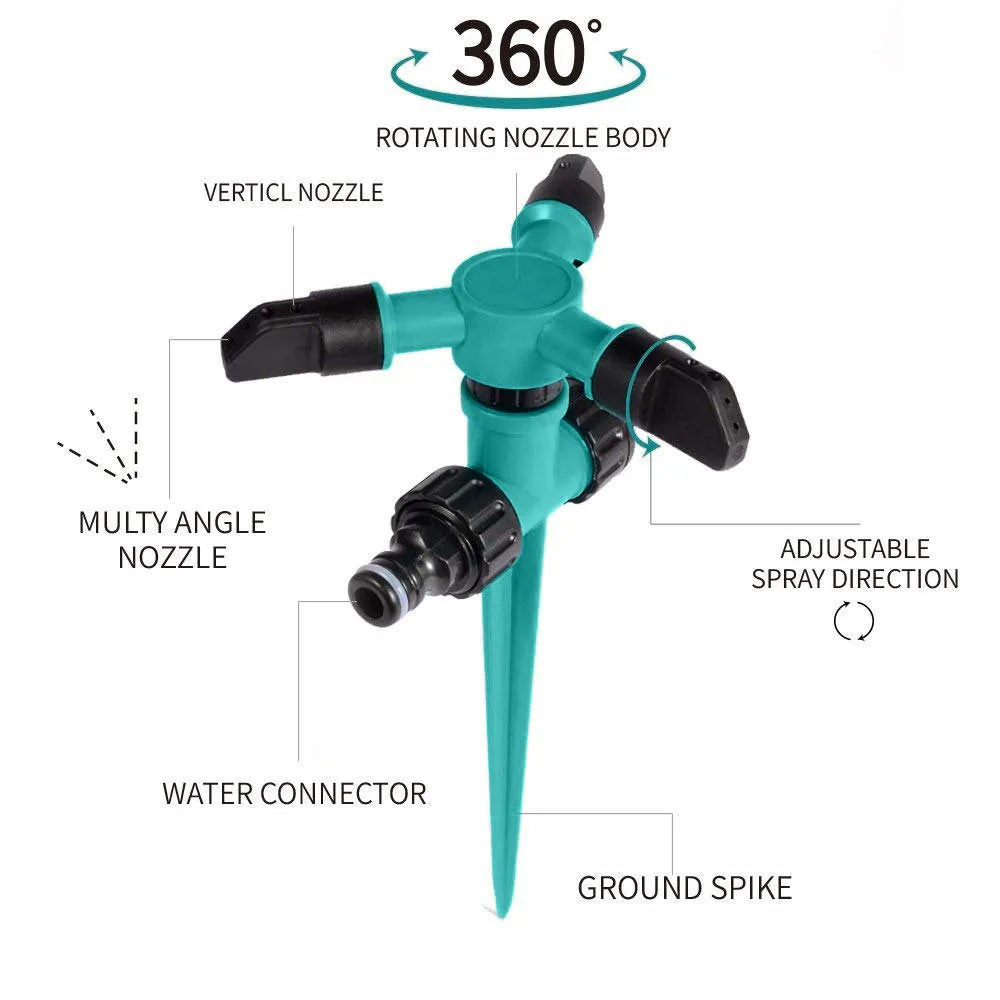

Lawn Sprinkler Automatic 360 Rotating Garden Water Sprinklers Lawn Irrigation Irrigation Sprinkler Garden Water Spray Device