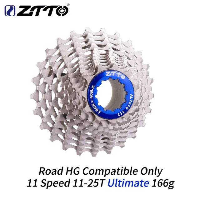 11S 25T ULT Silver ZTTO Ultimate 11 speed 28T ulty 25T кассета 11 speed Freewheel Ultraight велосипедная кассета прочная Звездочка DA 9100 для дорожного велосипеда - Цвет: 11S 25T ULT Silver