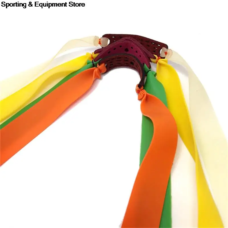 Рогатка из натурального латекса желтая плоская эластичная для охоты |