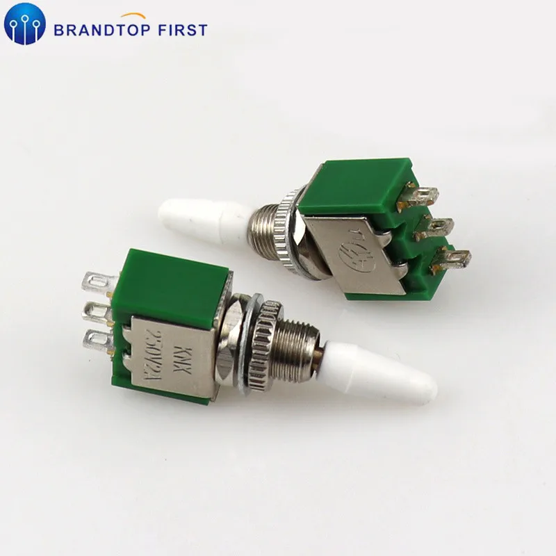 3 контактный 6pin 2 Положение 6 мм 2А 250 в SPDT штатив тумблер переключатель