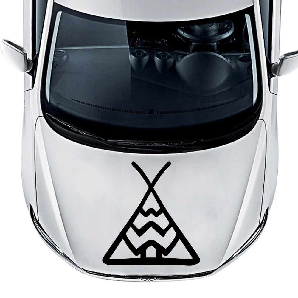 

Fun Tribal Tent Car Stickers Window Decal Vinyl Art Pattern Art Car Body Stickers Waterproof