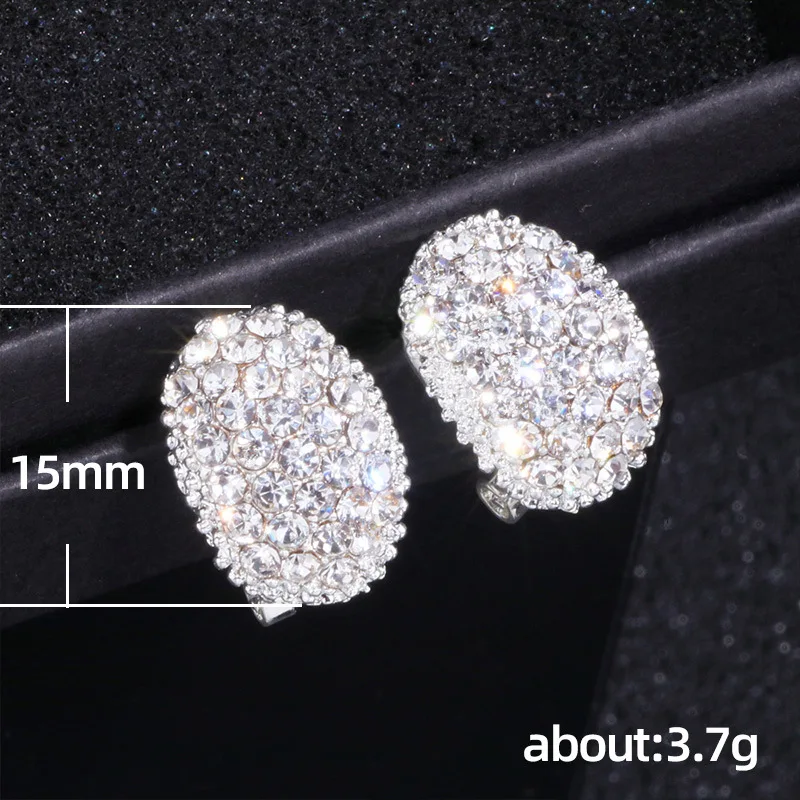 

Classic Design Romantic Jewelry 2020 Fashion AAA Cubic Zirconia Stone Stud Earrings For Women Elegant Wedding Jewelry Gift