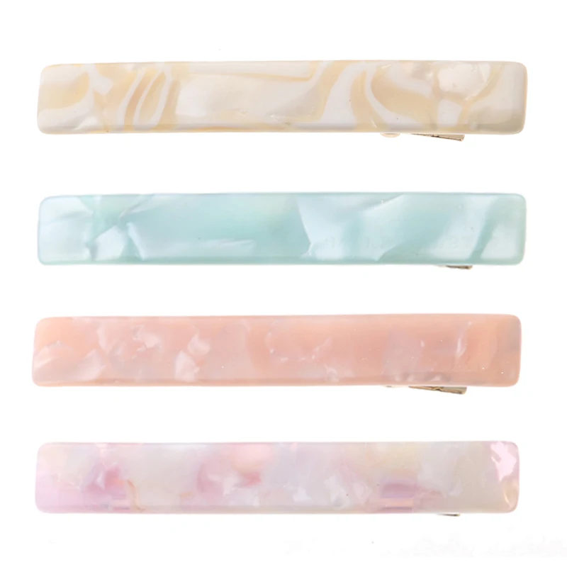 Оптовая цена китайская фабрика заколки зажимы для волос блестящие акриловые