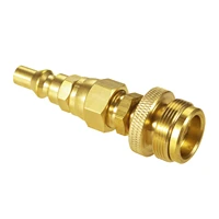 solid brass 1lb propane disposal adapter fitting with 14 quick connect disconnect adaptor for one pound camper grill stove
