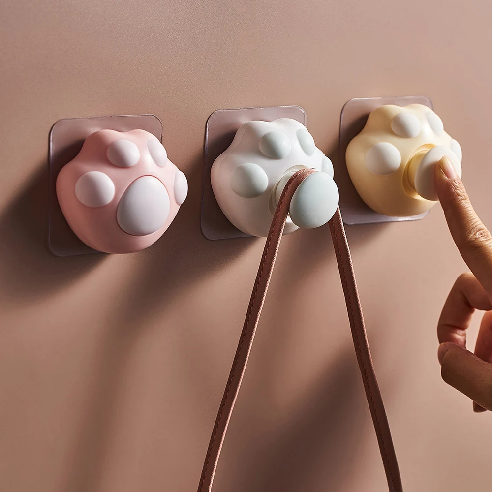 Креативный крючок в виде кошачьей лапы аксессуары для украшения стен держатель