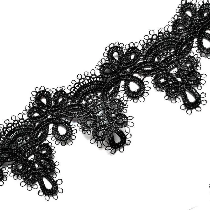 Ширина 6 3 см кружевная лента Водорастворимая Вышивка цветок отделка африканская