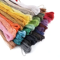 65mlot 1 mm polyester handmade braided rope bracelets necklaces beaded cord wax wire for diy jewelry making supplies accessorie