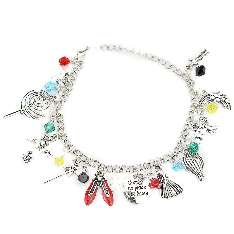 

Movie The Wizard Of Oz Charm Bracelet There Is No Place Like Home Bangle Bracelet Women Girls Fairy Tale Wristband Accessories