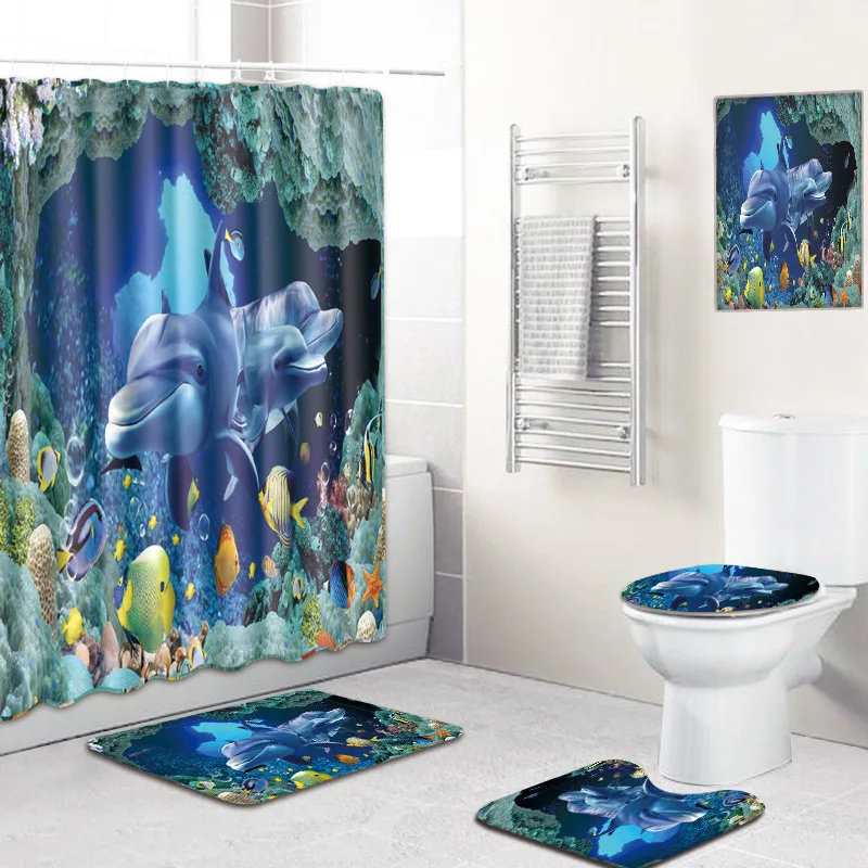 5 шт. набор Современный стиль Многоцелевой Нескользящие мягкие коврики для