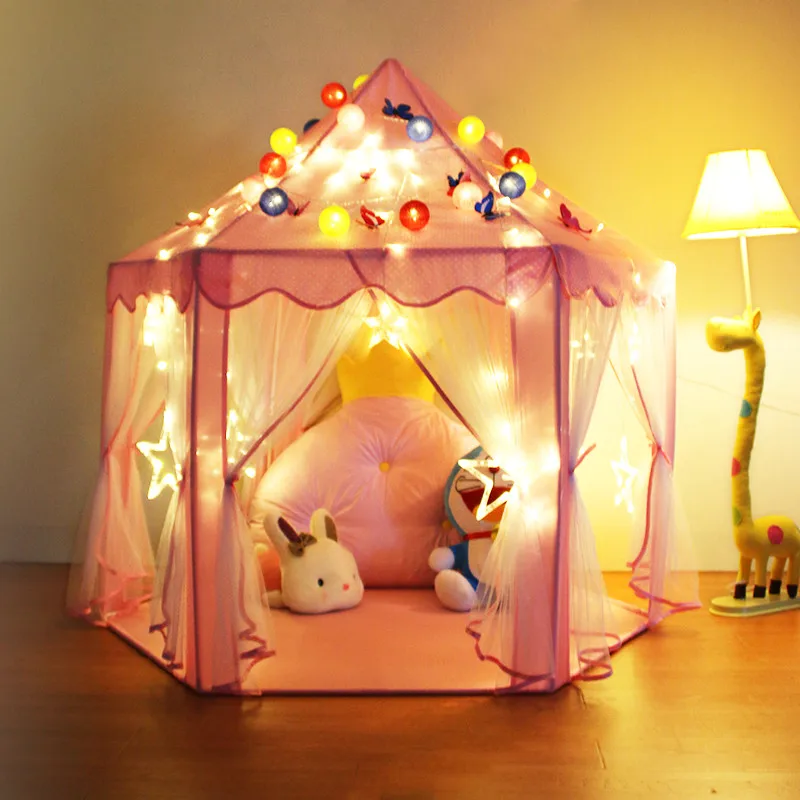 Палатка детская складная бассейн для шаров Замок принцессы развлекательный