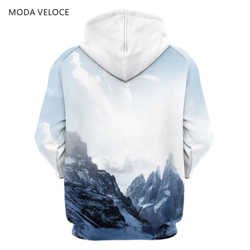 MODAVELOCE Snow Ridge худи полиэстер с шерстяные толстовки Off White аниме мужские кофты
