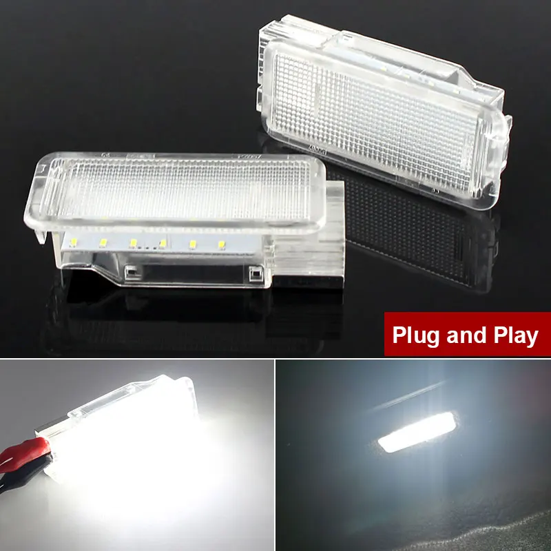 

2Pcs Led Footwell Glove Box Luggage Trunk Compartment Interior Light Lamp For Peugeot 307 406 407 RCZ For C2 C3 C4 C5 C6 C8 DS3