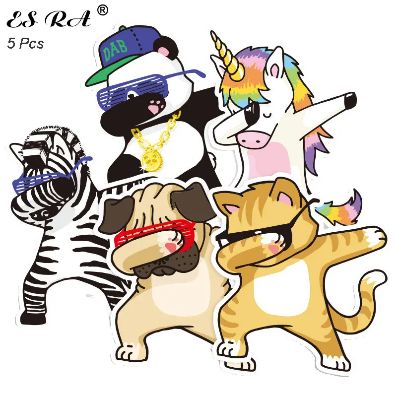 Наборы наклеек для багажа скейтборда ноутбука 5 шт./компл. водонепроницаемые ПВХ