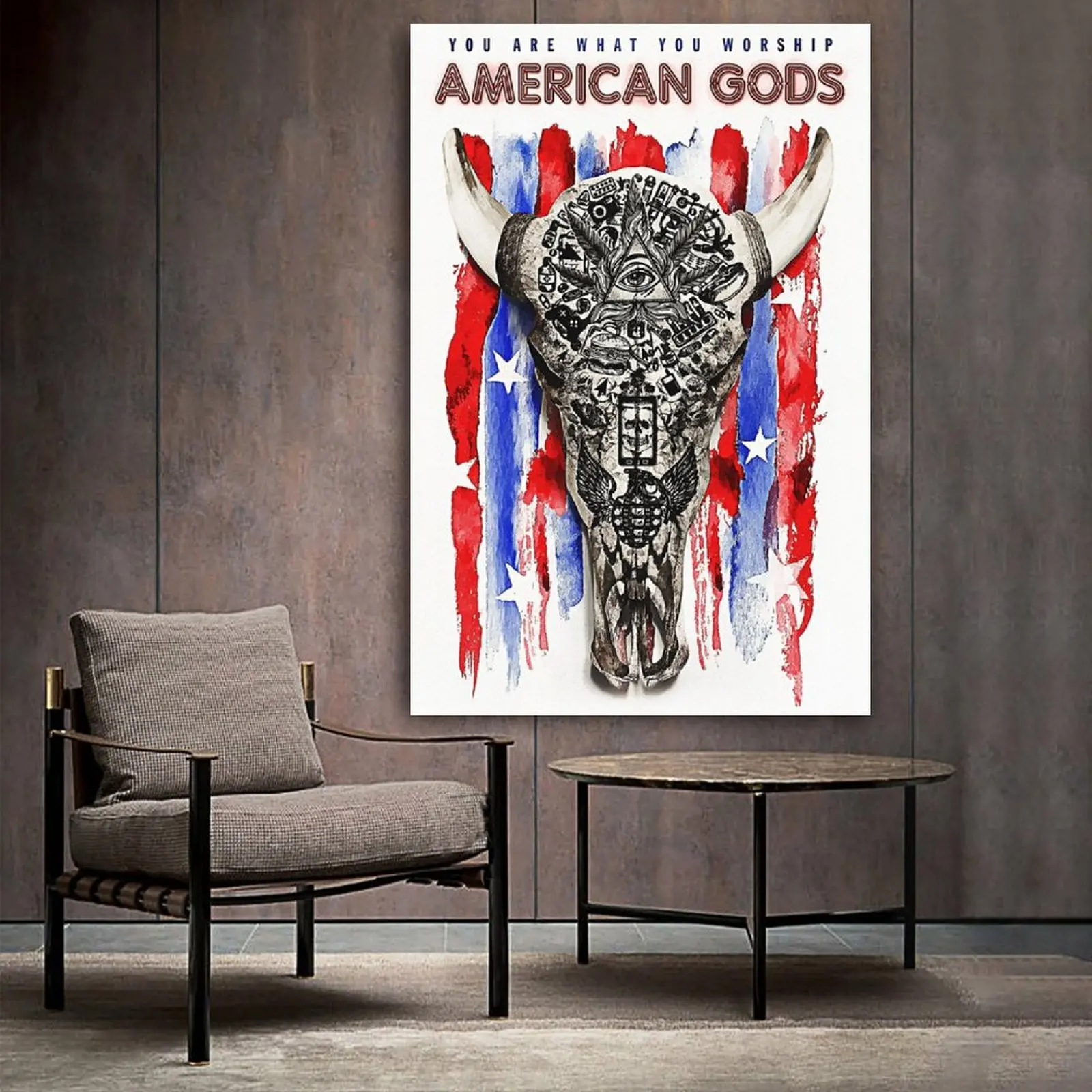 

American Gods TV Series Poster Canvas Art Poster and Wall Art Picture Print Modern Family bedroom Decor Posters