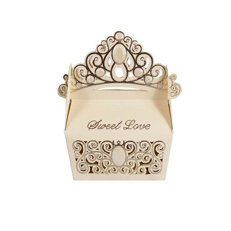 20 шт. Золотая бронзовая бумажная коробка для вечерние Ринок свадьбы