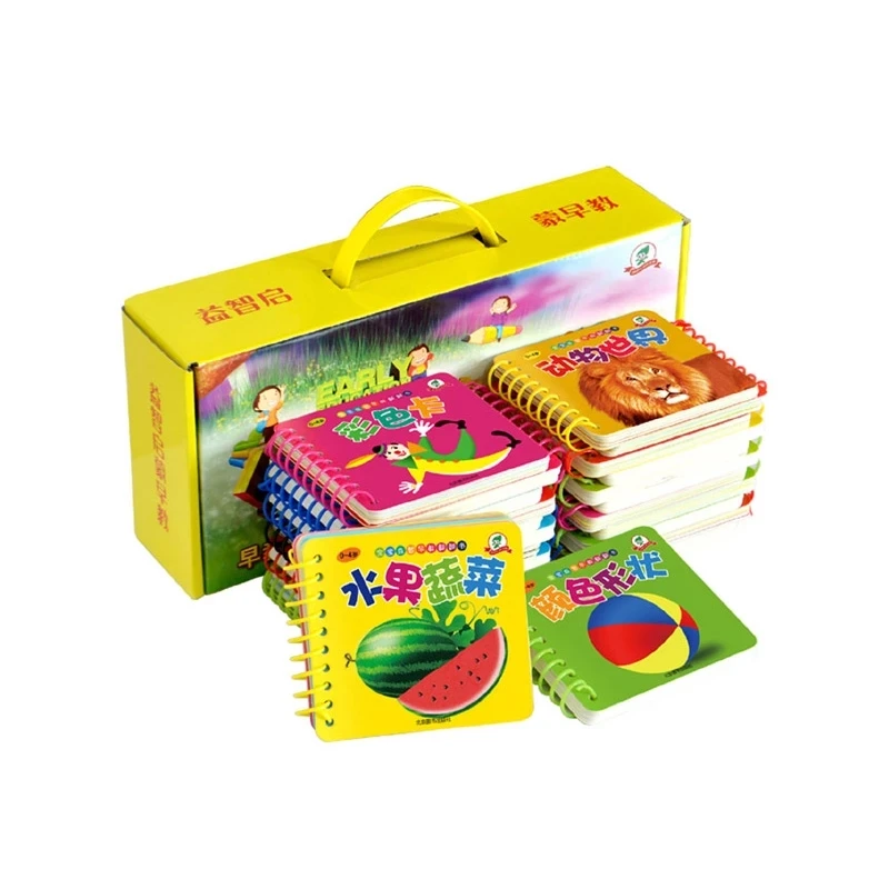 

10 Books Early Education Baby Preschool Learning Chinese Characters Cards With Picture Book Pinyin English Libros Livros Livres