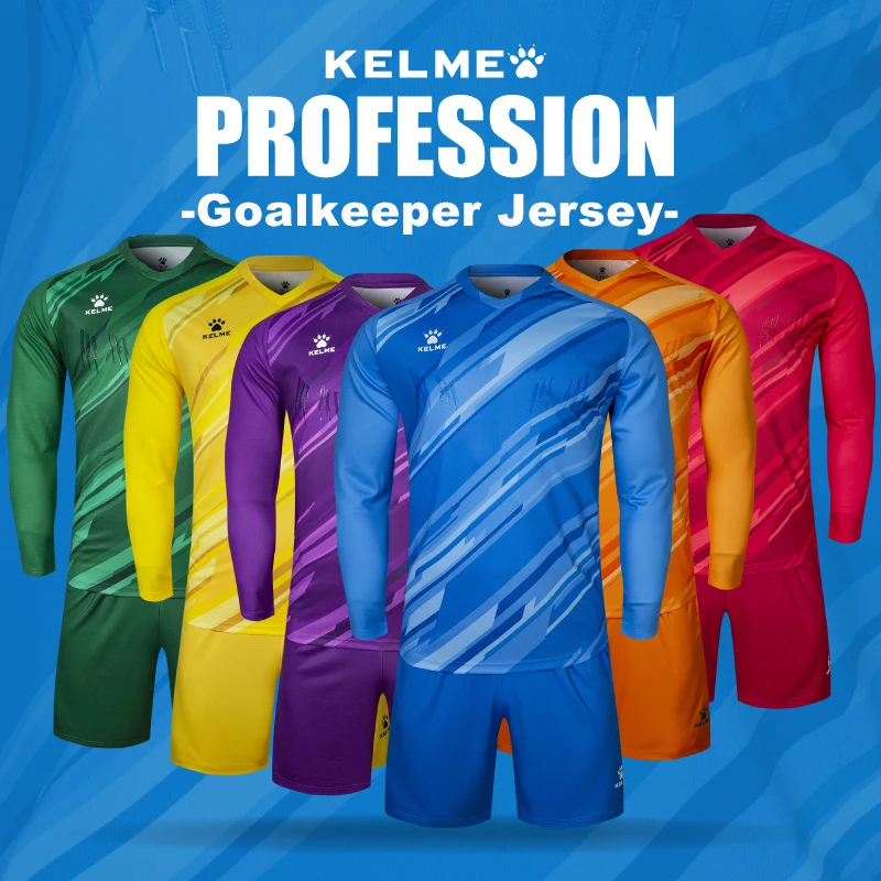 Мужская футбольная форма KELME Футбольная с длинным рукавом футбольные шорты