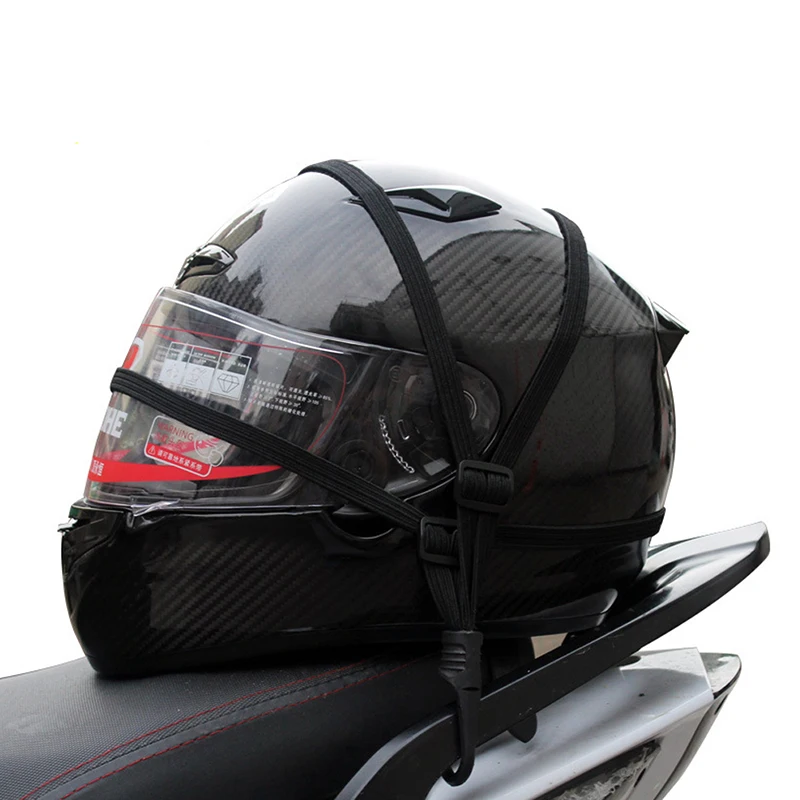 

2021 New 2 Hooks Motorcycles Strength Retractable Helmet Luggage Elastic Rope Strap New