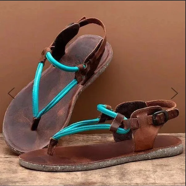 

Summer Clip-Toe Leather Sandals Zip Flip-flop Sandals Large Size Flat Comfort Breath Comfortable Shoes Slip-on Beach
