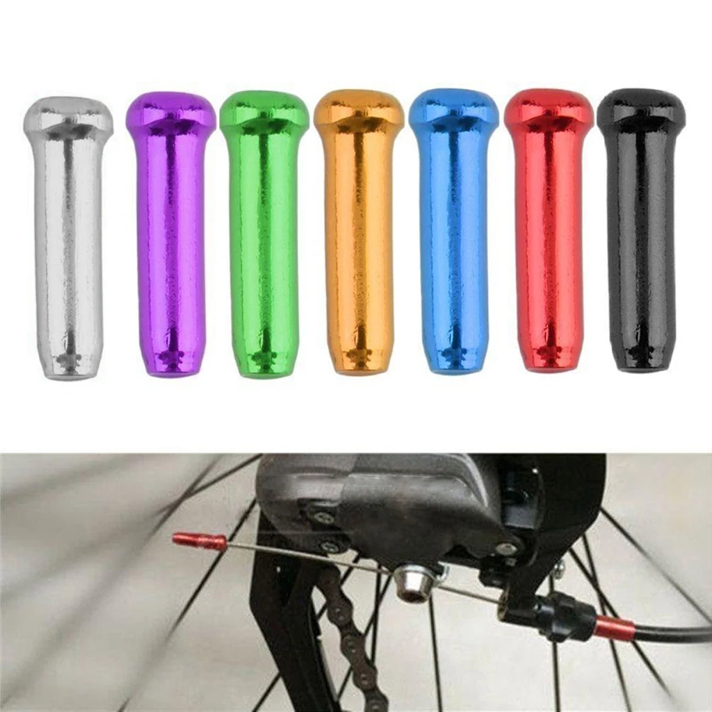 

50 Piece Metal Bike Brake Shifter Inner Tips Cable End Caps Crimps Cap Cover