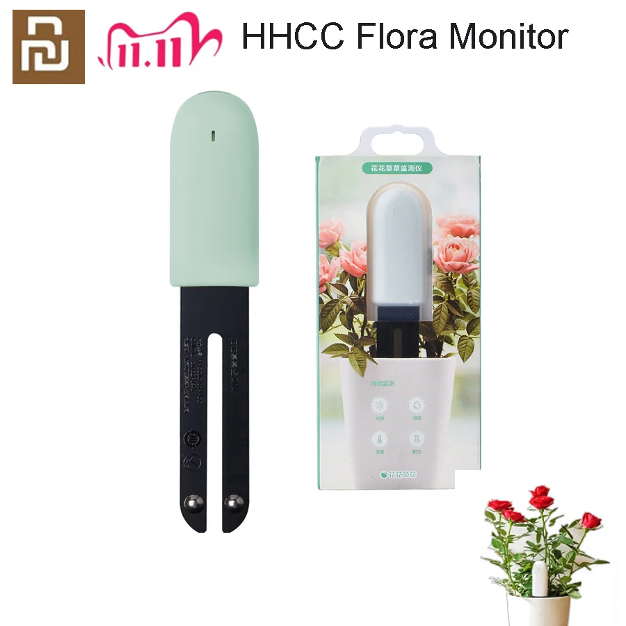 

YouPin HHCC Flower Monitor Plants Grass Soil Water Light Smart Tester Flora Care Detect Sensor Garden Global Version For XiaoMi