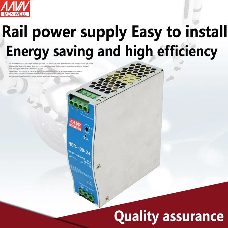 

NDR-120W 12 24V Rail power supply Easy to install
